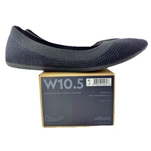 Allbirds Tree Breezers Wool Ballet Flats Women 10.5 Comfort Navy Night Shoes